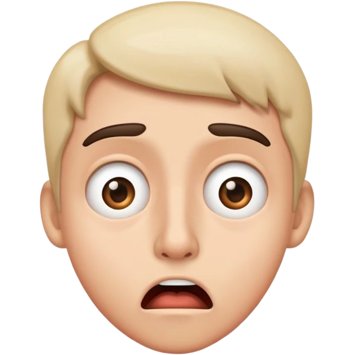Shocked face with jeery emoji