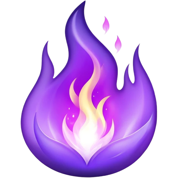 Violet fire emoji