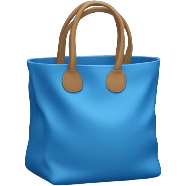 Blue tote bag emoji