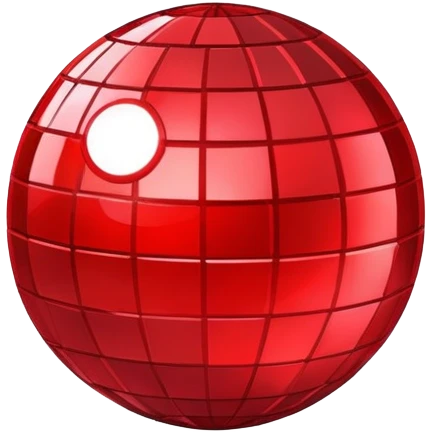 red disco ball emoji