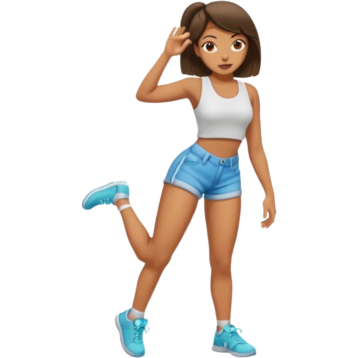 Girl twerking emoji