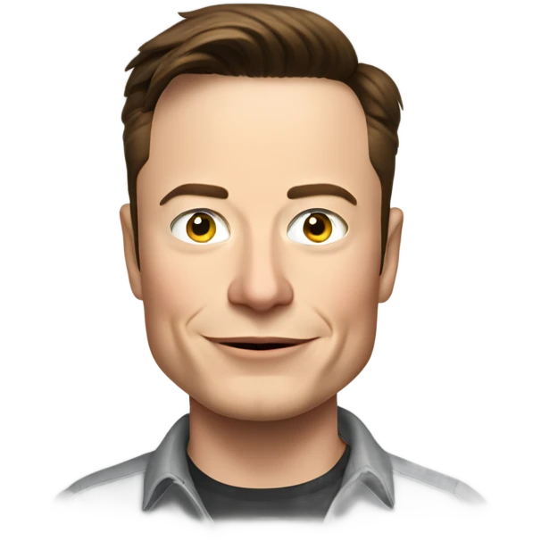 Elon musk wearing a shirt that says HAZA group emoji