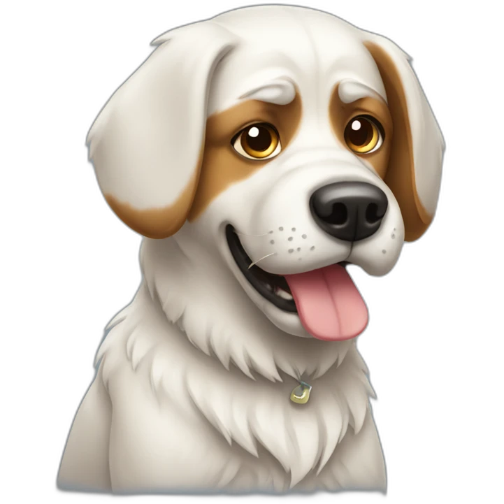 dog with a cold emoji