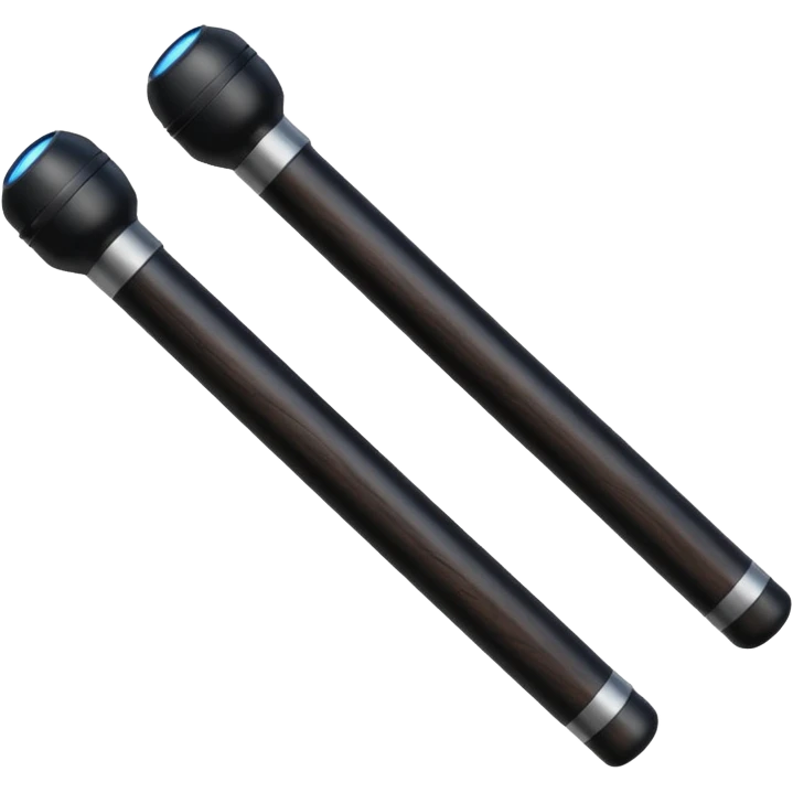 two police batons emoji