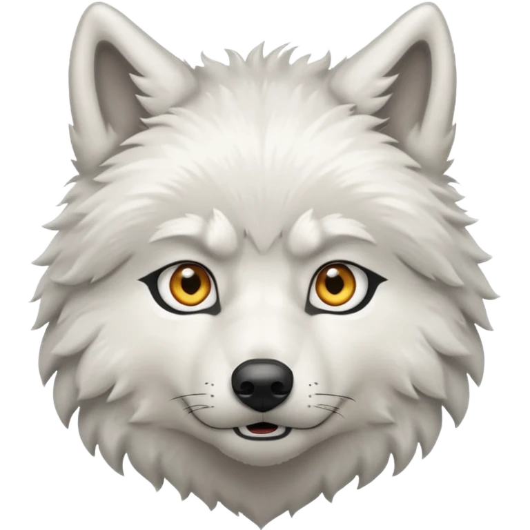 White wolf emoji