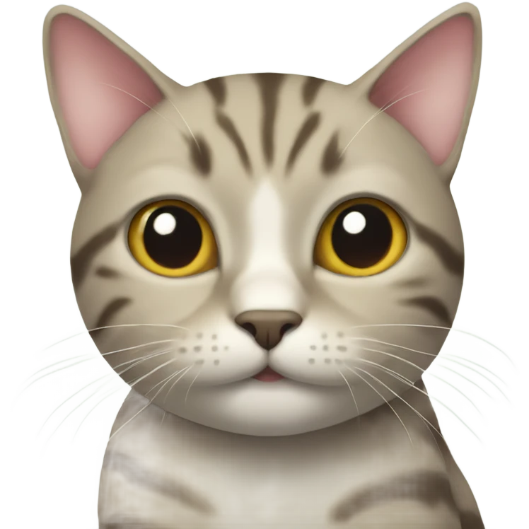 a cat showing a fish emoji