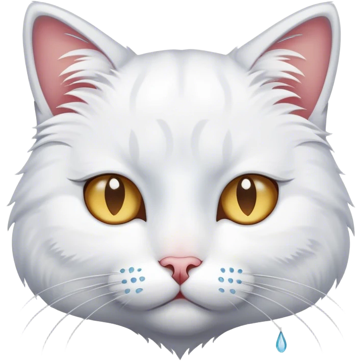 Cat with tears in eyes emoji