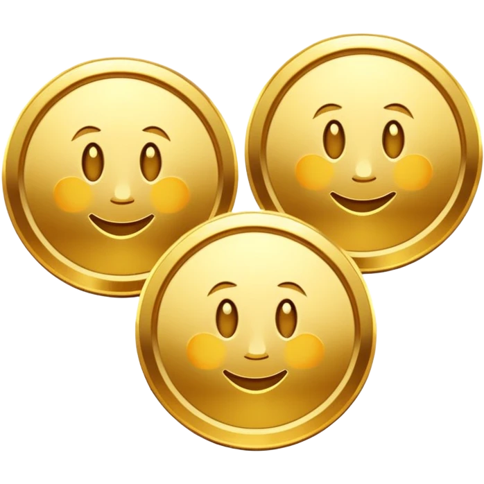 TRES MONEDAS emoji