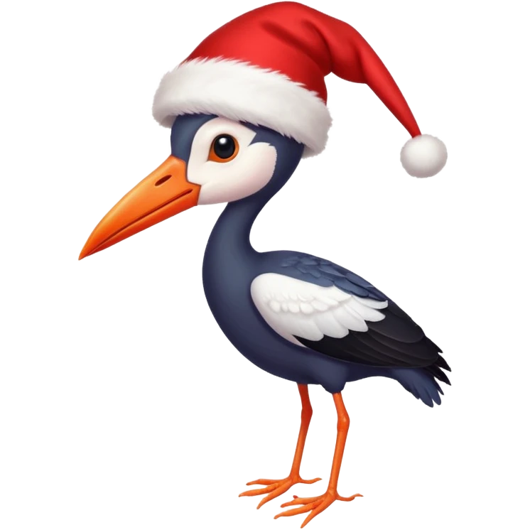cigogne étoilé de noel emoji