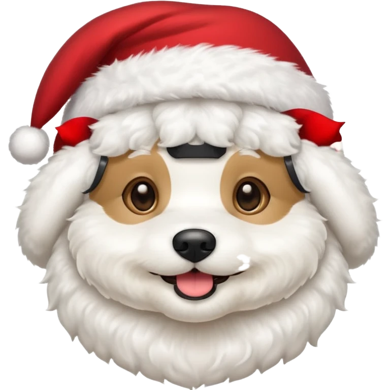 Bichon frisé emoji for x-mas emoji