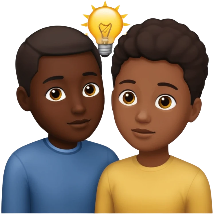 Symbiotic relationship black peoples emoji