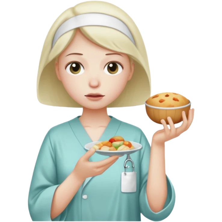 saying no to food emoji