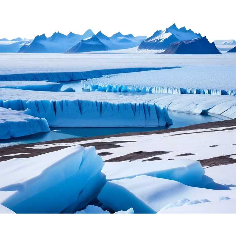 Cinematic Realistic Tundra with Glaciers Emoji in a wooden frame, Vast and frozen, with endless expanses of snow-covered ground interrupted by massive glaciers creeping across the landscape. Jagged ice formations rise in the distance, their icy blue tones contrasting with the pale, frosty sky above. Sparse grasses and hardy shrubs cling to the frozen earth, fighting against the relentless cold. The light reflects off the snow and glaciers, casting a soft glow across the desolate yet majestic terrain. Soft glowing outline, capturing the essence of a serene, stark wilderness where glaciers dominate and life endures in the harshest conditions. emoji
