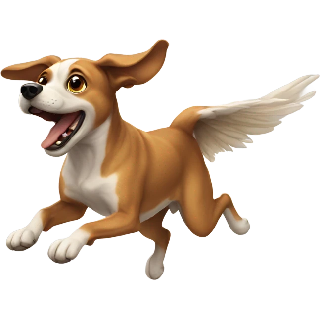 Flying dog emoji