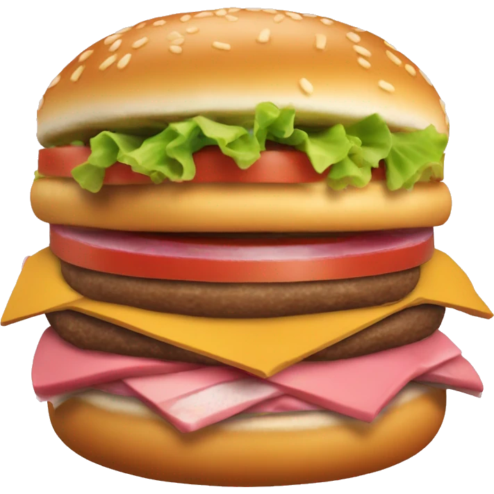 Hamburguesa rosada emoji