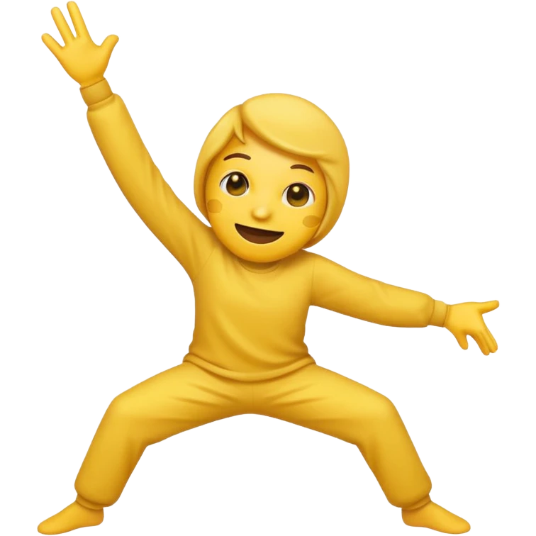 yellow emoji person dabbing emoji