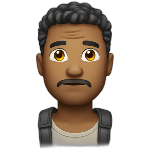 a man feel bad emoji