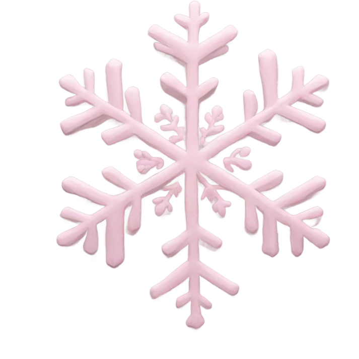 Cold Pink Snowflake  emoji