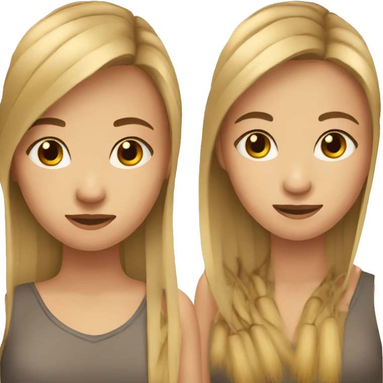A girl with  long Permanent straight  hair and wheat skin emoji
