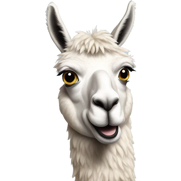 confused llama emoji