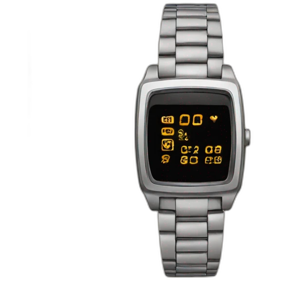 digital wristwatch emoji