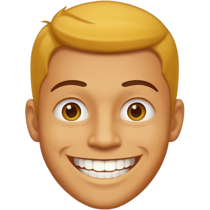 man a yellow teeth emoji