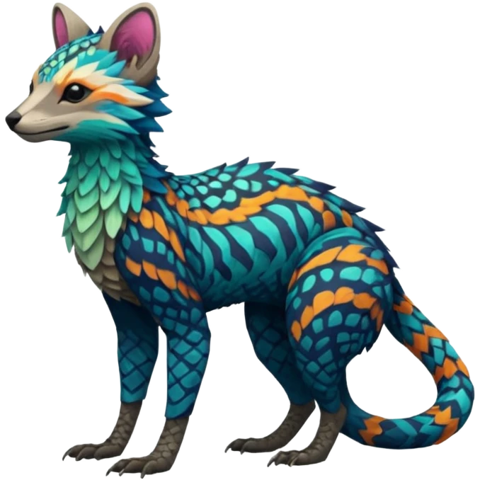 Modern Realistic Rare Fantasy Vernid-Trico-species by LiLaiRa full body emoji