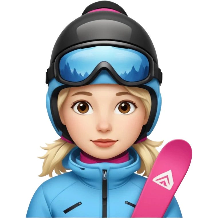 Woman Skiing, Background Matterhorn emoji