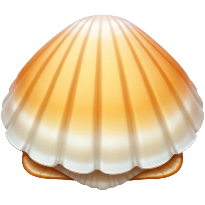 pretty white beach shell emoji