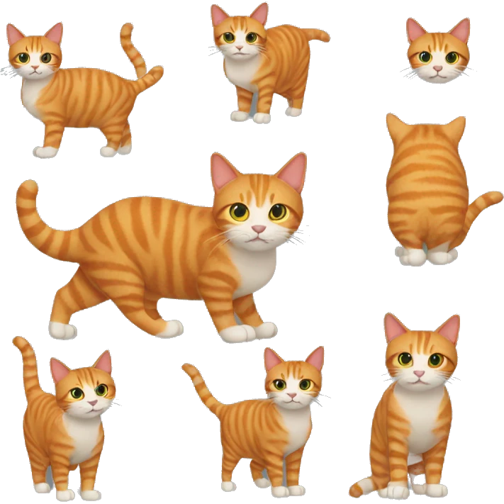 ginger cat with jumper on emoji