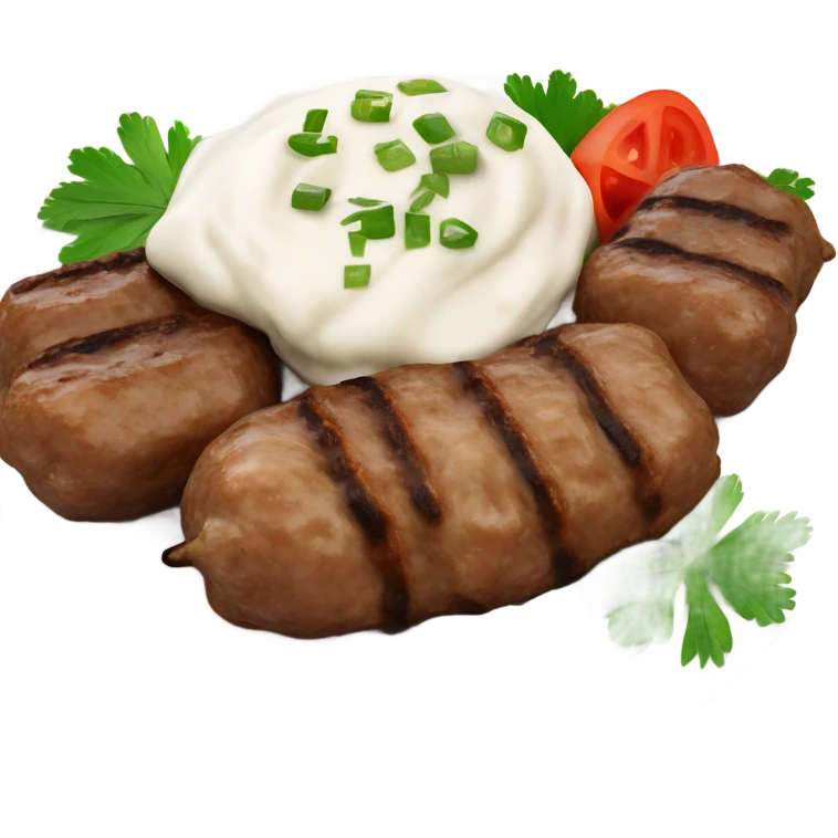 Sarajevski cevapi s kajmakom  emoji