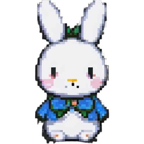 Miffy bunny, minimal and charming emoji