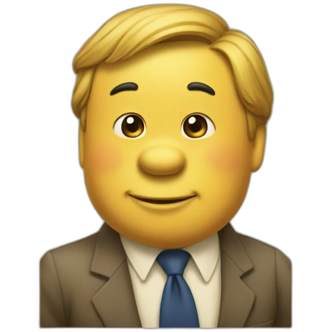 xi jinping in Winnie the Pooh wearing emoji