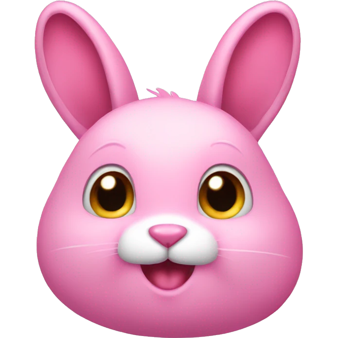 cute pink rabbit emoji