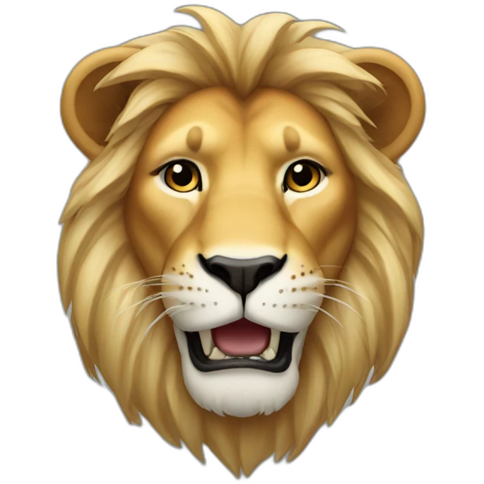 Vegetarian lion emoji