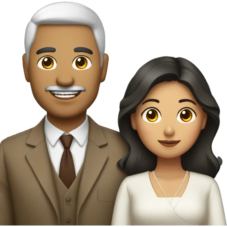 mexican-american man with filipina-canadian woman emoji