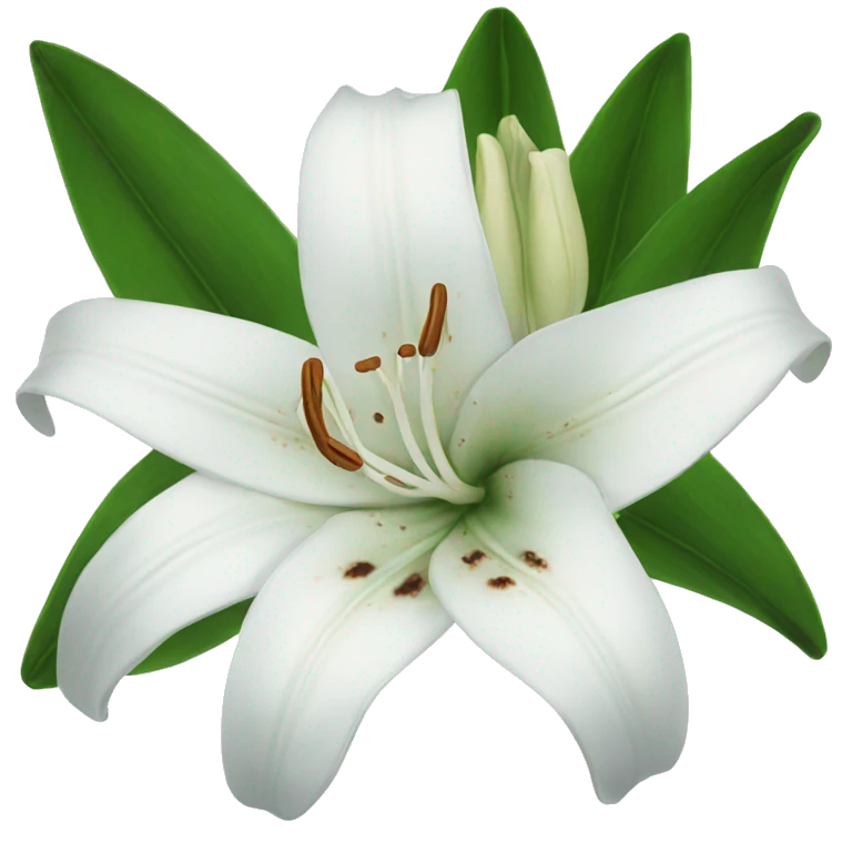 White lilies dead emoji