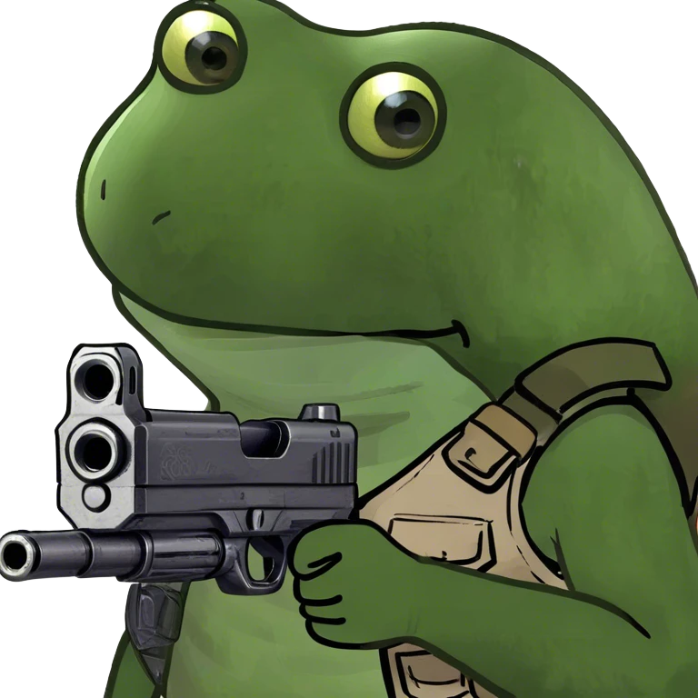 pointing a gun emoji