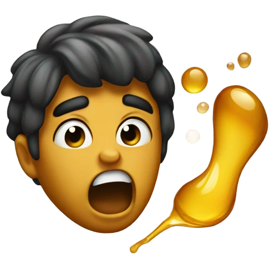 spitting honey in disgust emoji