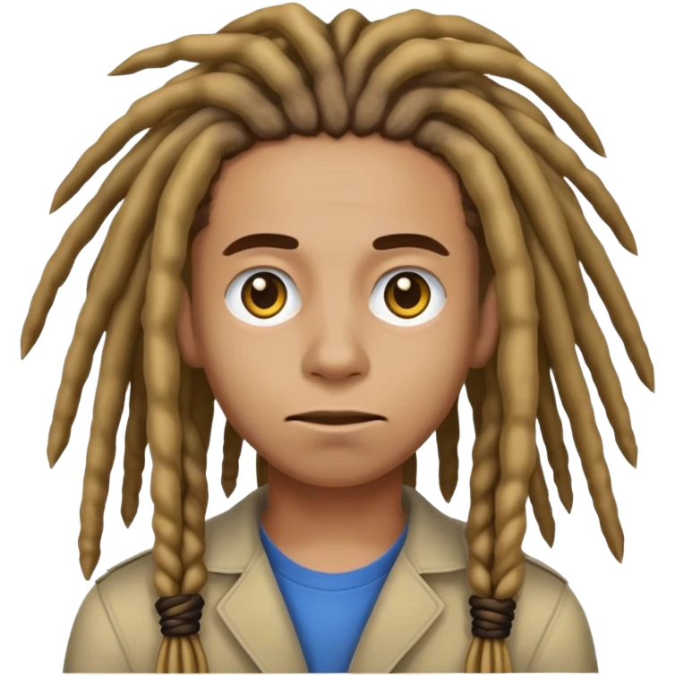 Nonchalant dreadhead rolling eyes emoji emoji