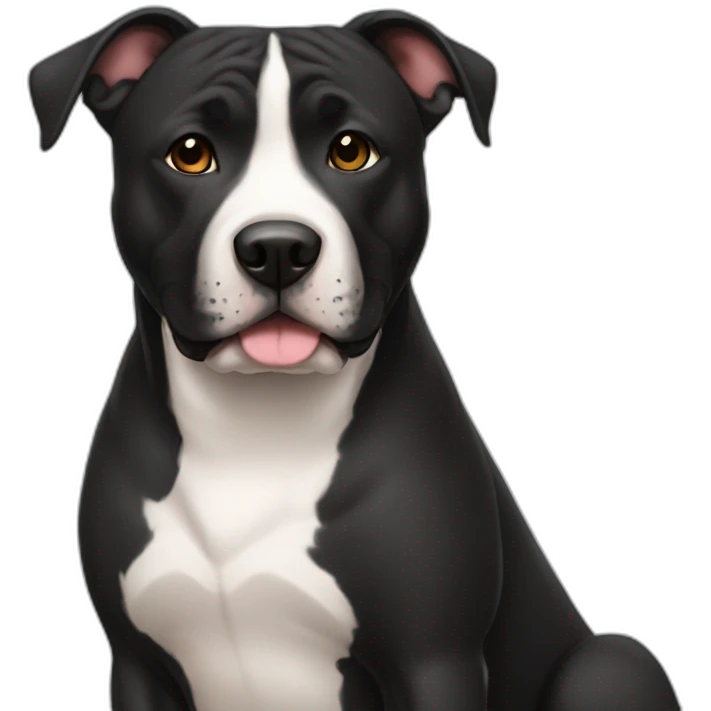 black fur amstaff emoji