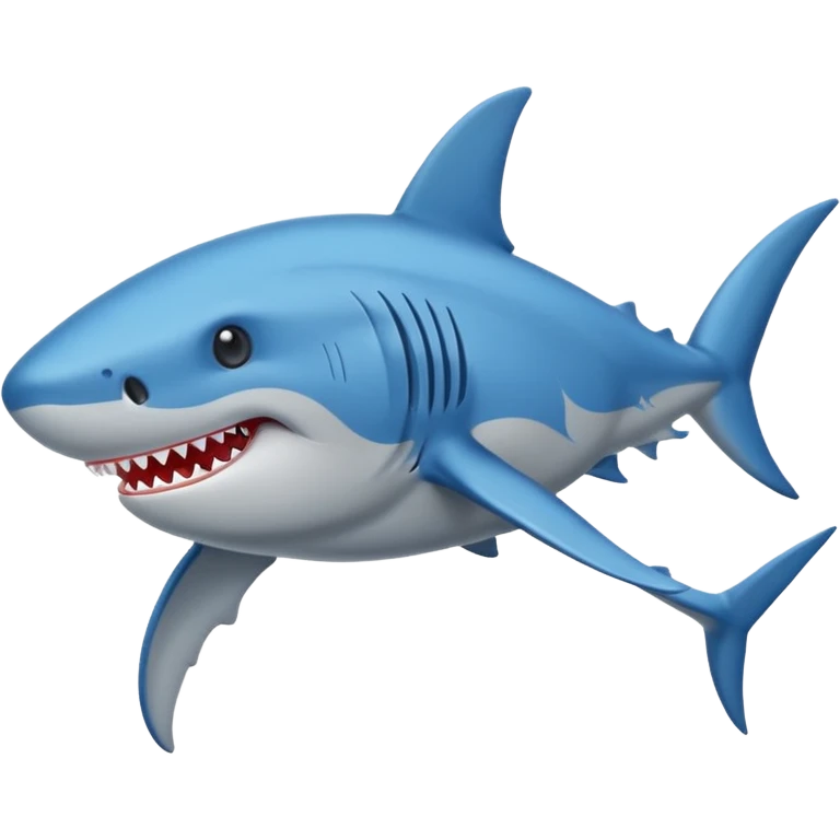 Un tiburón con tenis azules  emoji