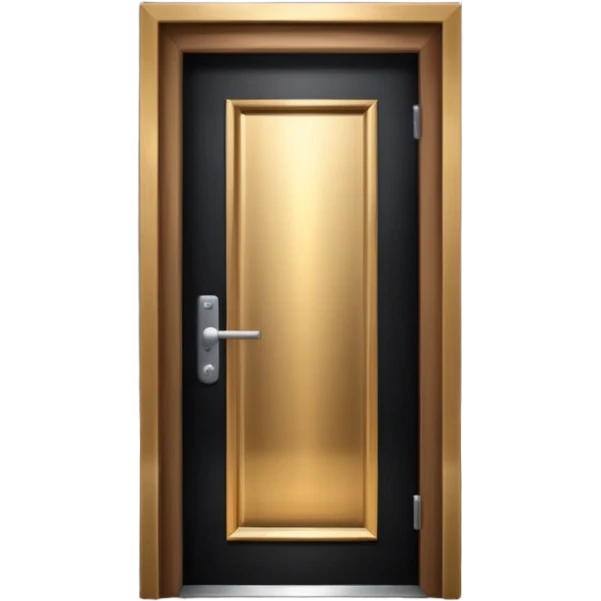 hotel room door modern hallway with spotlight up emoji