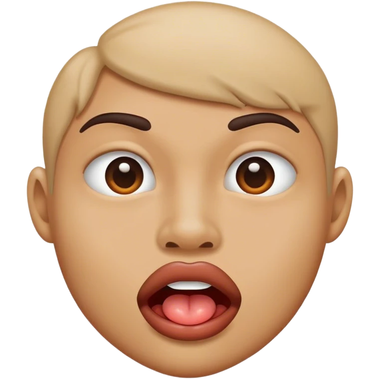 Lip bite emoji