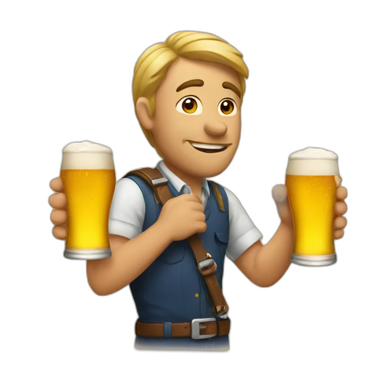 drinking beer emoji