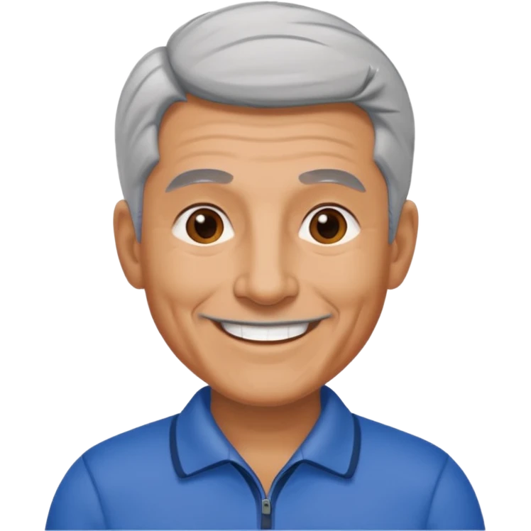émoji d'un coach agé sportif emoji