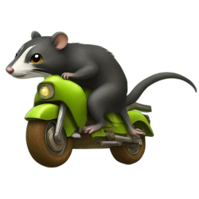 ratel riding kiwi emoji
