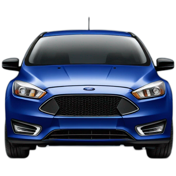 ford focus in dark blue emoji