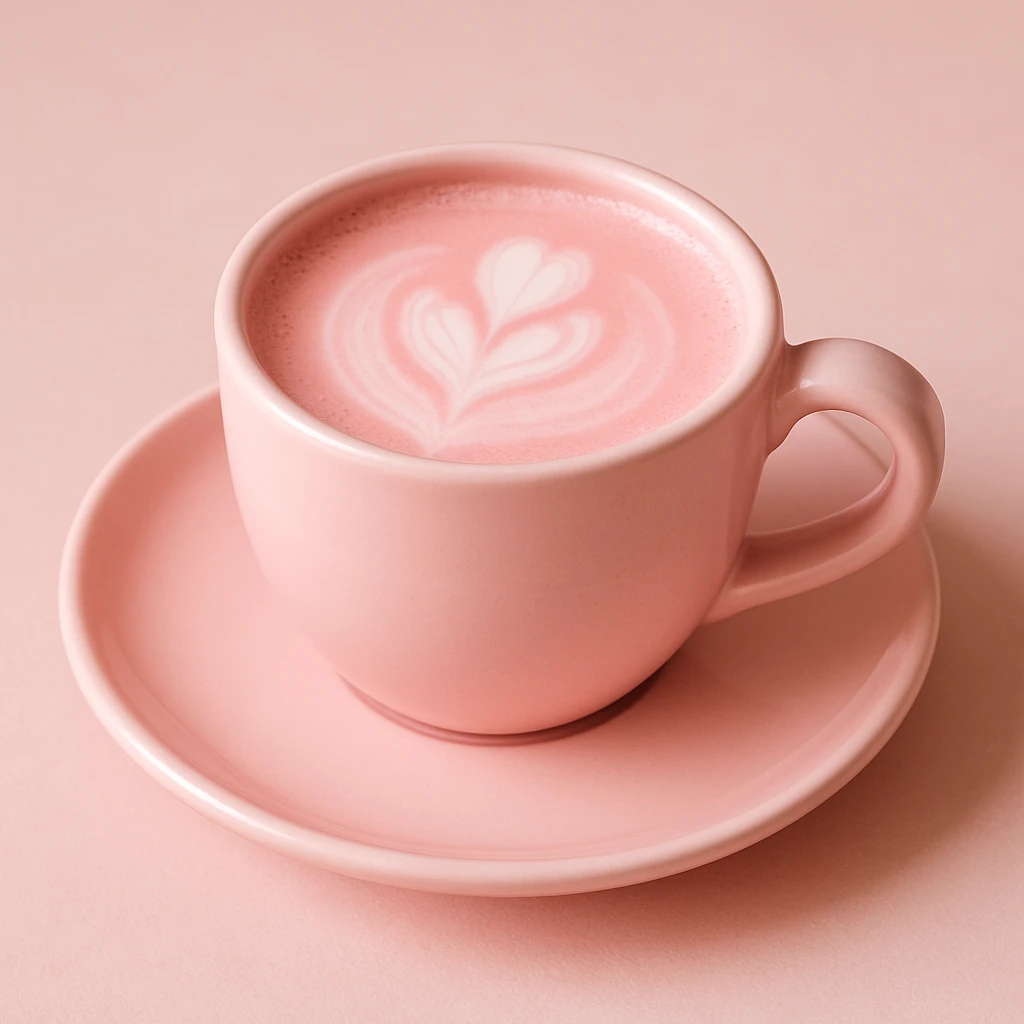 light pink coffee, variation 2 emoji