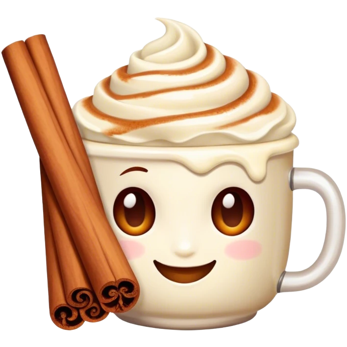 Cinnamon with cream emoji